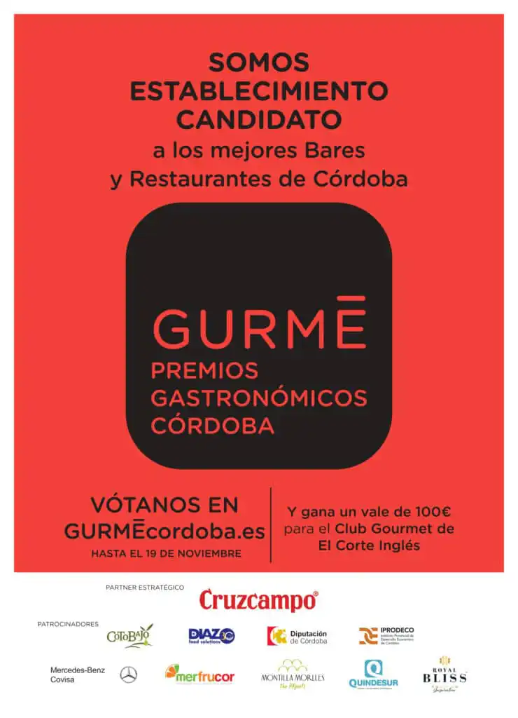 Cartel premios Gurmé 2023 aceite de oliva Coto Bajo