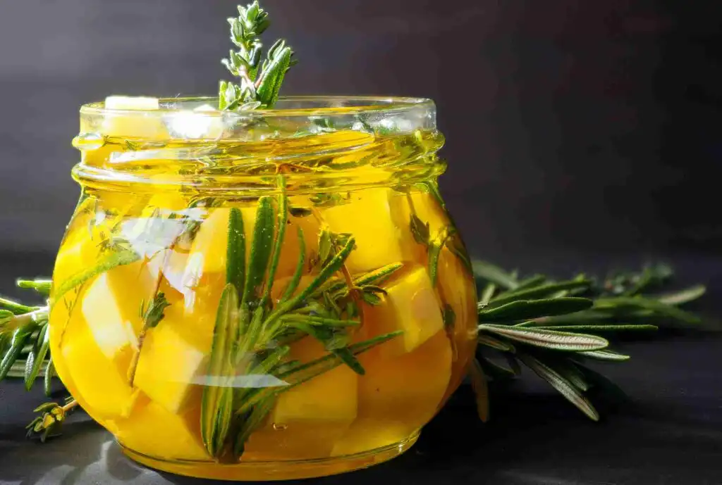 Queso con aceite coto bajo